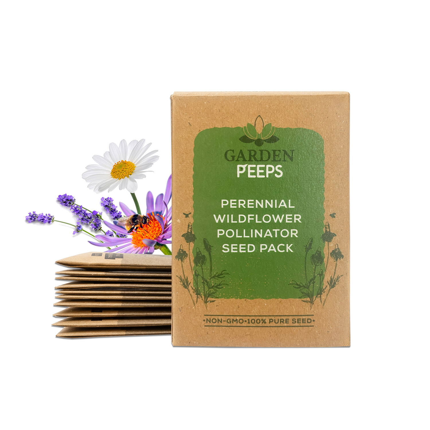 flower seeds packs Perennial Wildflower Pollinator Seed Pack